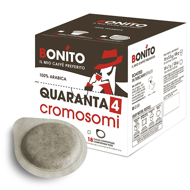 Cialde caffe Bonito italian best quality coffee 18 brazilian roast arabica coffee pods box