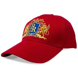 BR BAROQUE ROYAL Mens Cotton Cap Classy Luxurious Casual Hats, Adjustable Summer Dad Cap Gift (Red)