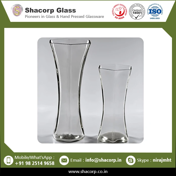 Factory Supplier Simple Design Glass Vase Manufacturer