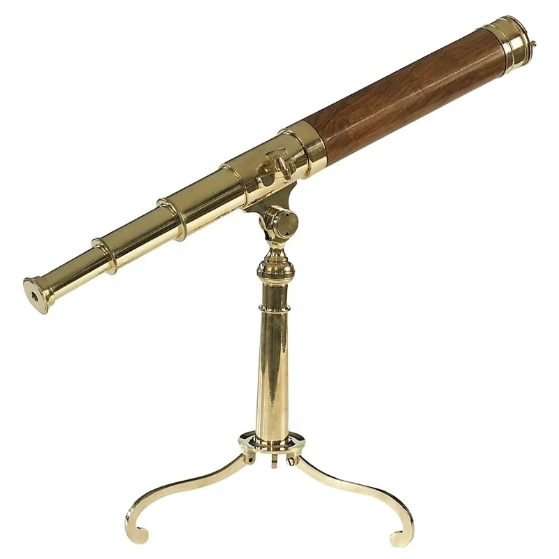 Antique style nautical telescope with tripod brass nautical astronomical telescope best selling