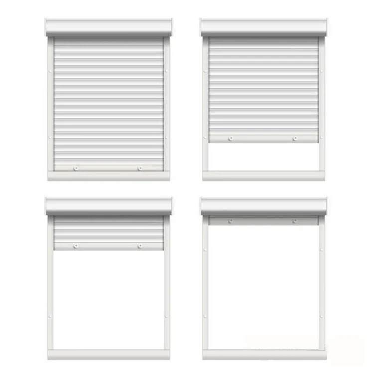 
Decorative Side Indoor Lock Security Blinds Blackout Adjustable Window Shutters 