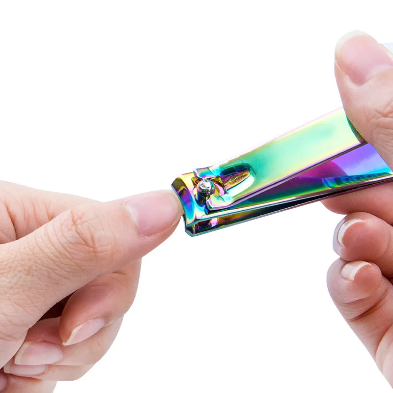 18pcs gradient manicure pedicure kit nail and foot care accessories kit in gradient PU case