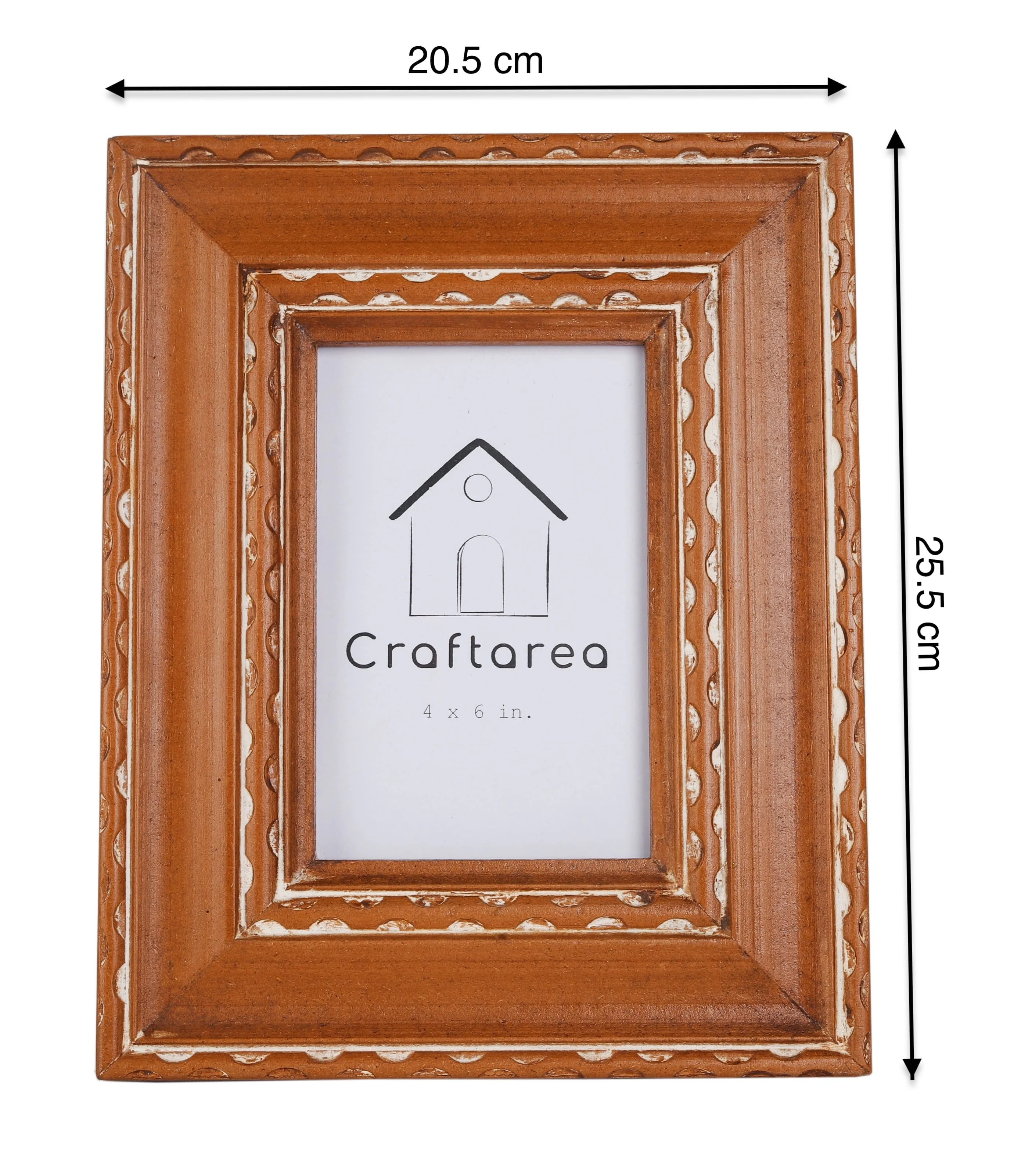 Brown Wooden Picture Photo Frame Wall Hanging Customize Photo Frame 4x6Inches Vintage Large-size Wooden Picture Display Frame