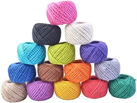 Цветная джутовая пряжа из бангладеш