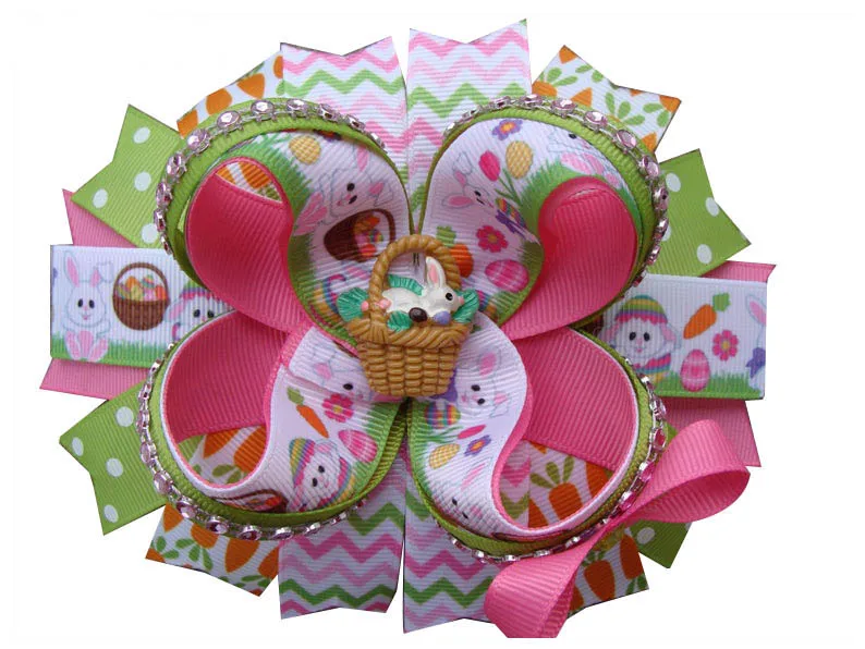 Easter Bunny Ear-shaped Hair Clip For Girls ,Sweet&Fashionable Princess Series Hair Accessory For Daily Dress-Up