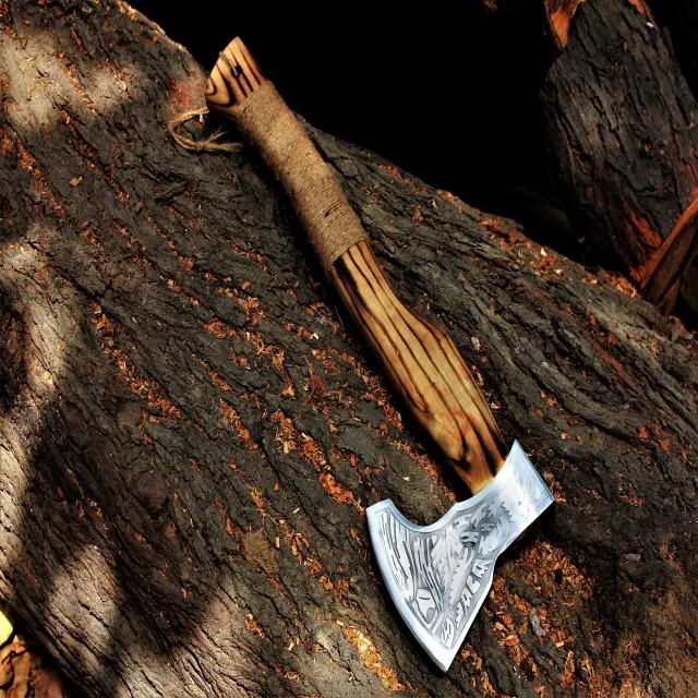 Hand made Viking Axe , Bearded Axe SK-141