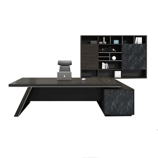 New Design Office Furniture Desk Thickened Panel Boss Desk Light Luxury President Manager Desk