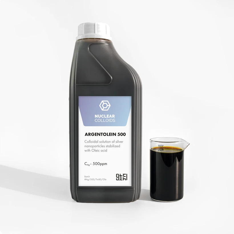 Cosmetic/Medicine/Pharmaceuticals Grade Raw Chemical Ingredients - Argentolein 500 - Colloidal Silver Nanoparticles w/Oleic Acid