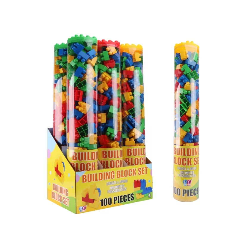 High quality 100pcs plastic  building blocks toys kids other educational toys 2021