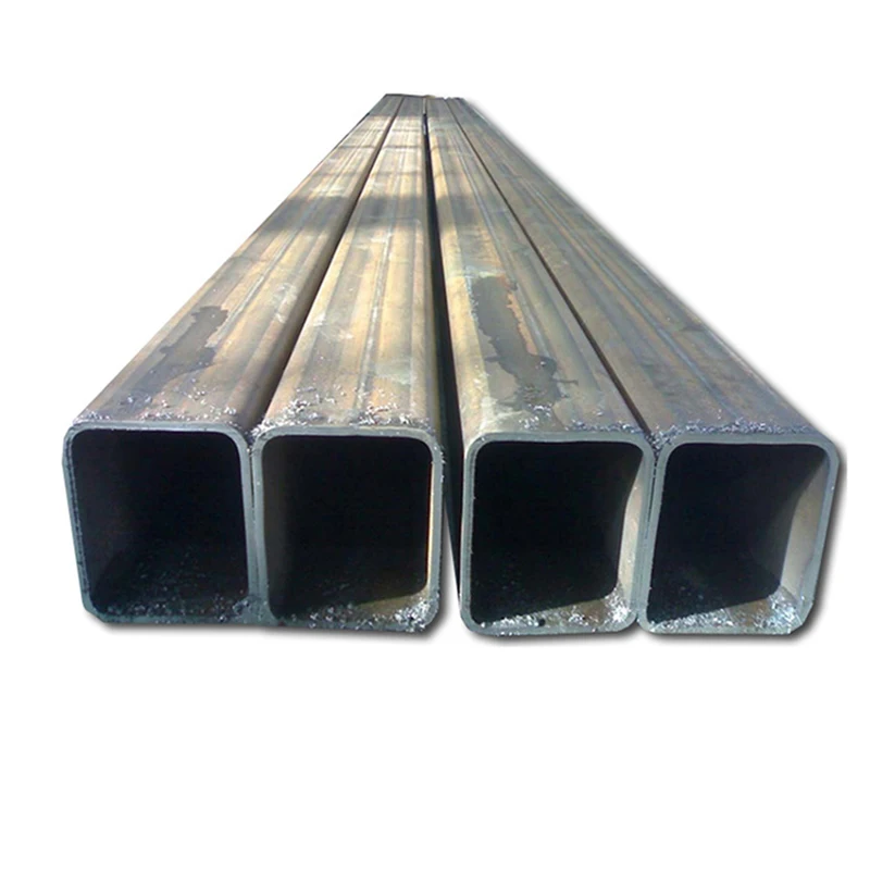 Квадратная труба из углеродистой стали, черная полая секция, углеродистая сталь Q235, квадратная металлическая труба