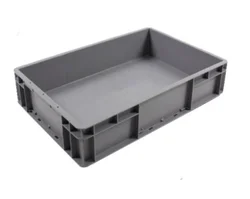 Custom Logo Solid Industrial Crates Hard Plastic Boxes PP Short Storage Containers Plastic Packaging Containers
