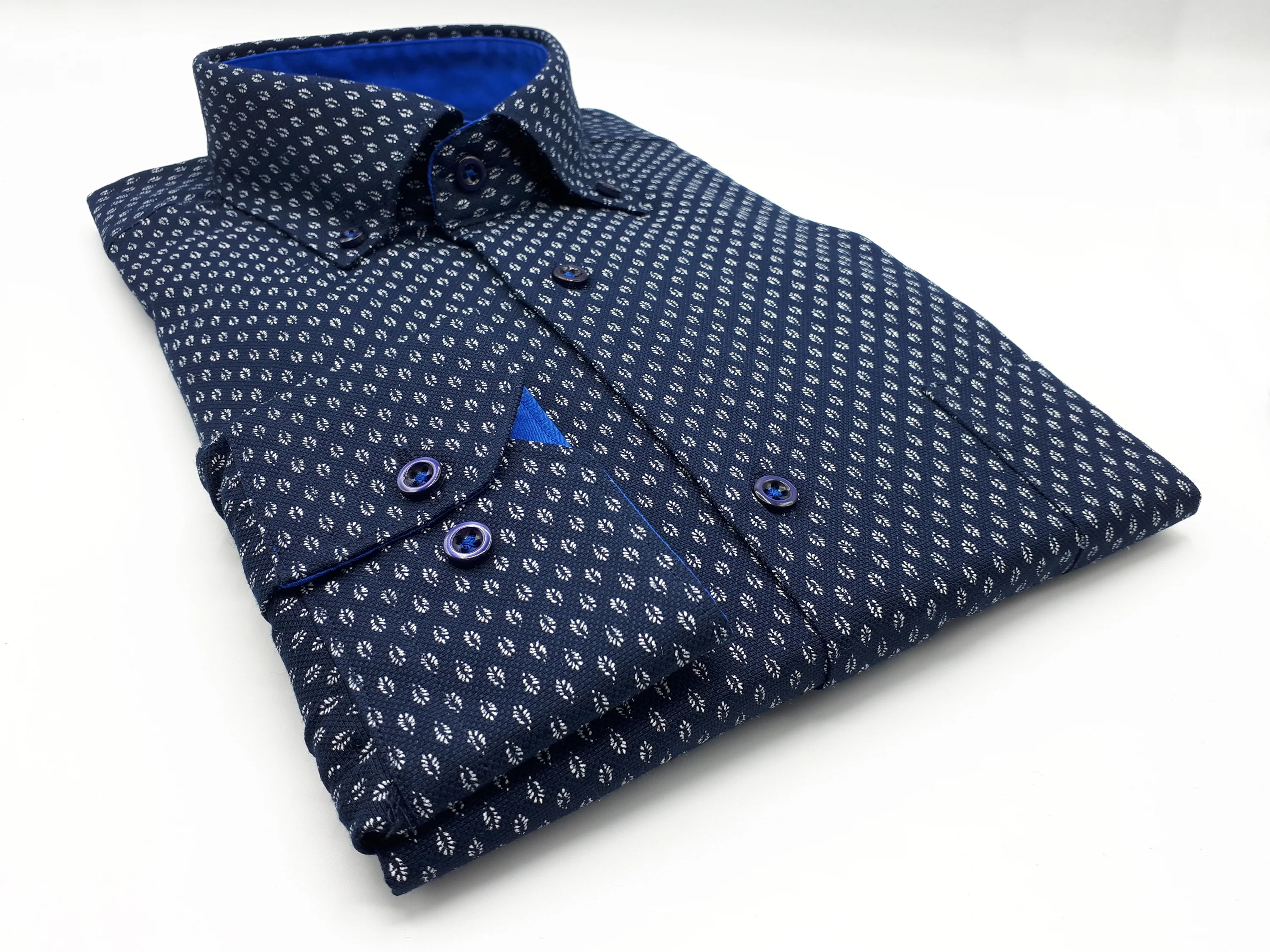 New High Quality Oxford Shirt Printed Men