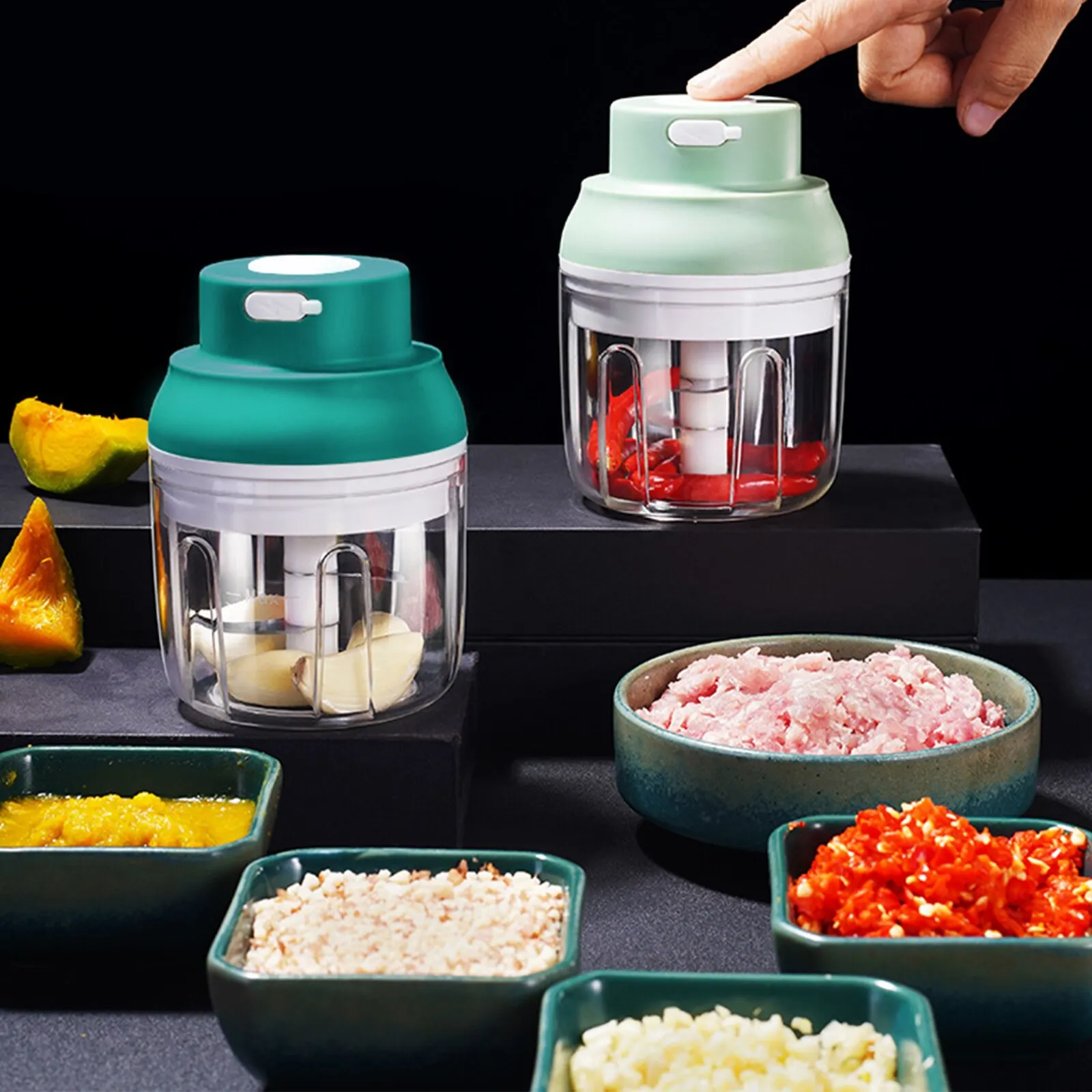 Измельчитель чеснока электрическая портативная мини-Мясорубка с USB-зарядкой