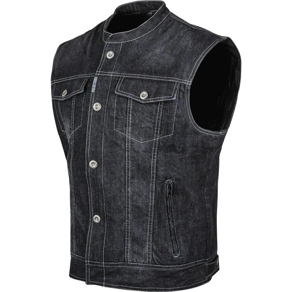 
 Мотоциклетный кожаный жилет высокого качества, сделанный на заказ Уникальный Стиль, доступны все размеры  