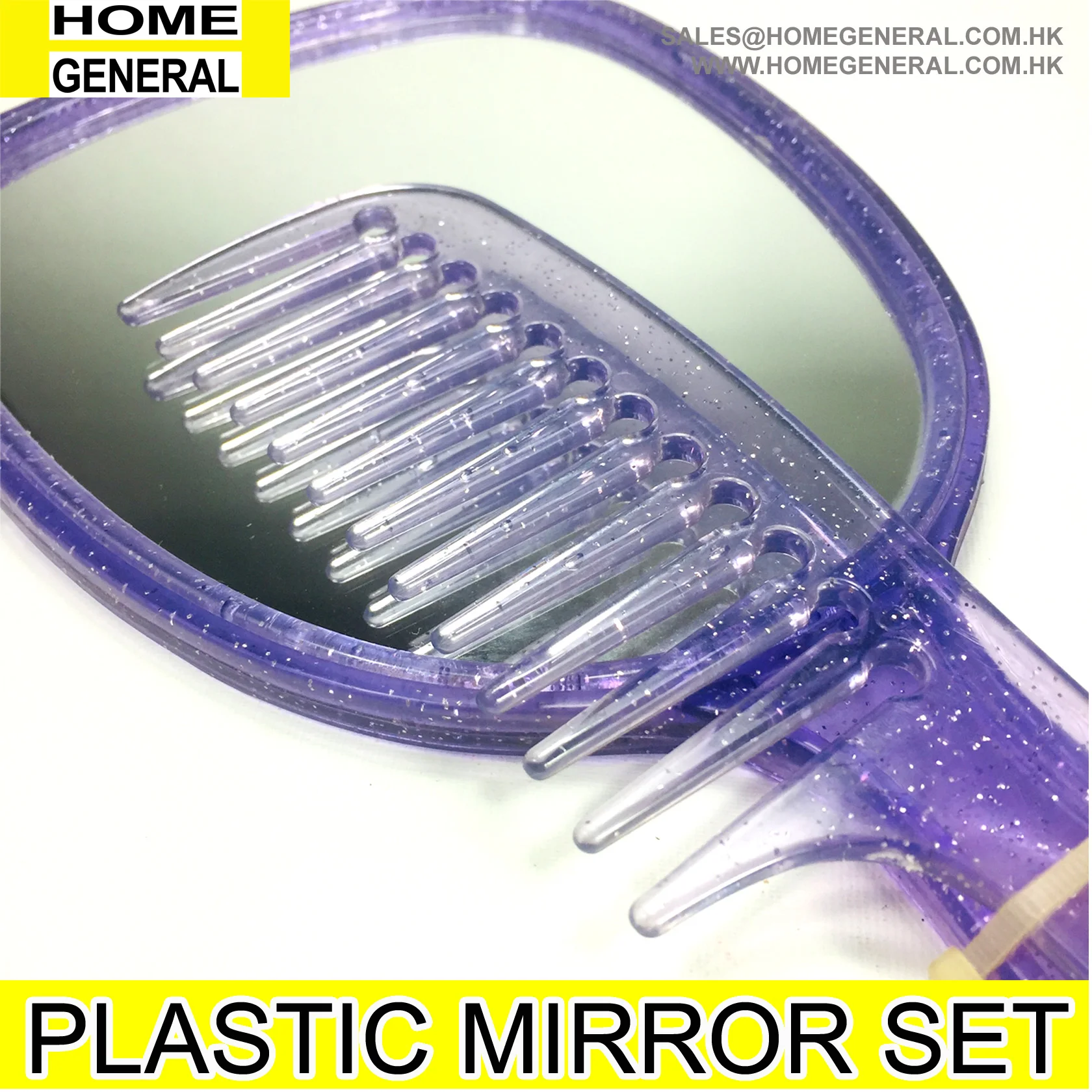 HAND MIRROR AND COMB SET