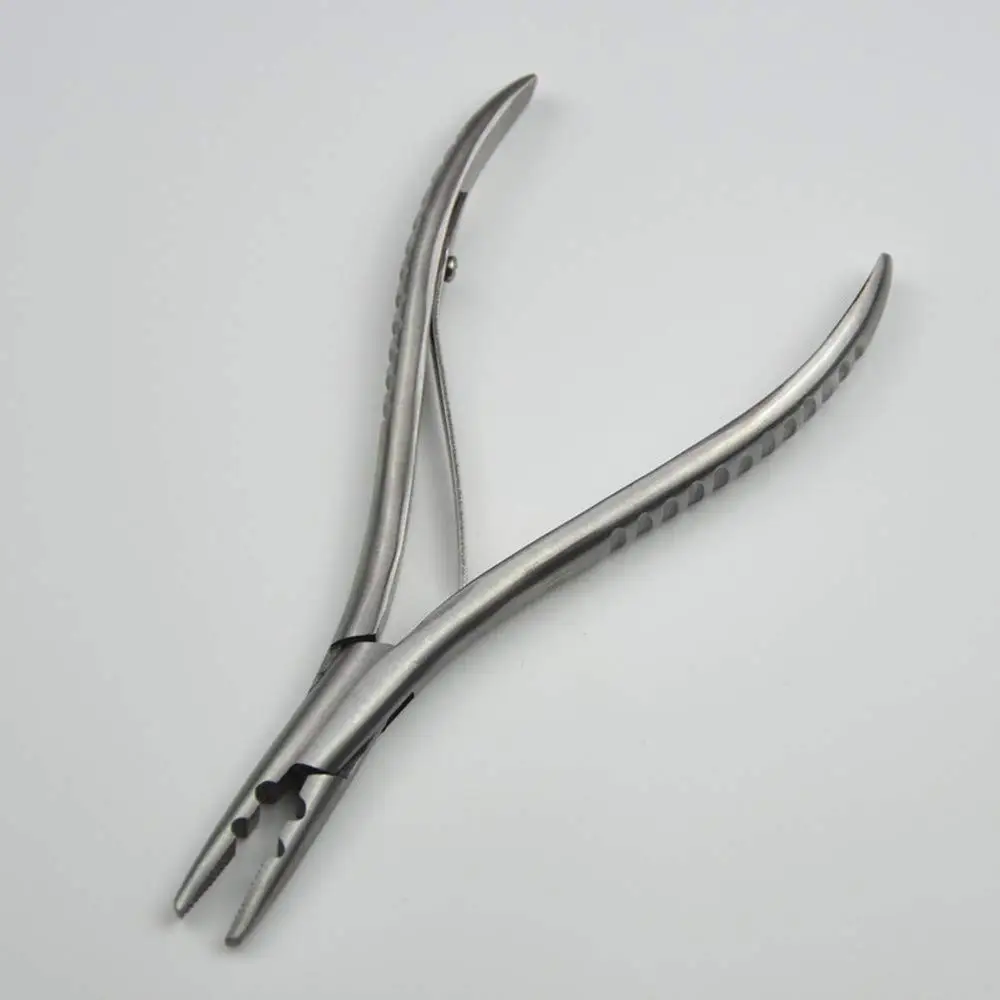 Stainless Steel Hair extension Pliers With 2 holes Hair Extension Tool For Hair Remove Micro Ring Loop Made in Pakistan