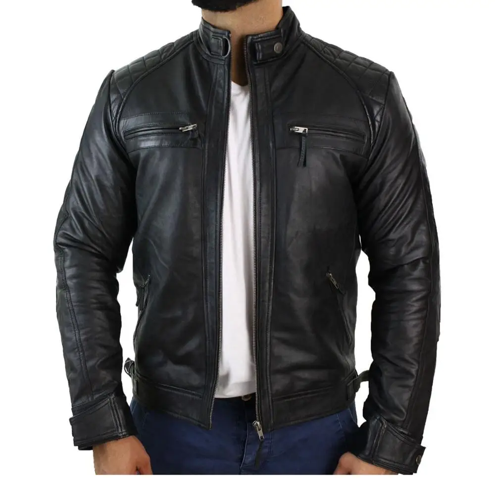 
Pakistan Genuine Leather Jackets/Top Quality Men Leather Jackets/Motorbike Leather Jacket 