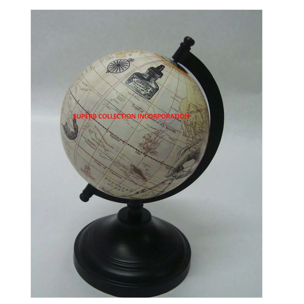  Decorative Luxury Silver Metal Globe Sphere for