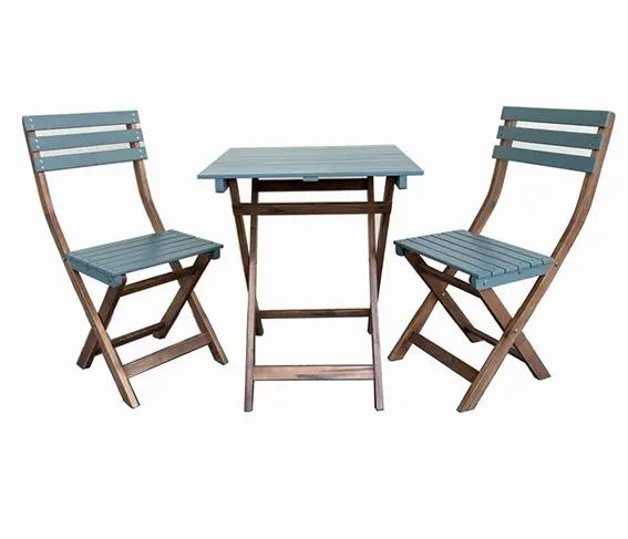 Outdoor Furniture Bistro table sets High quality Vietnamese acacia wood folding table and chair set