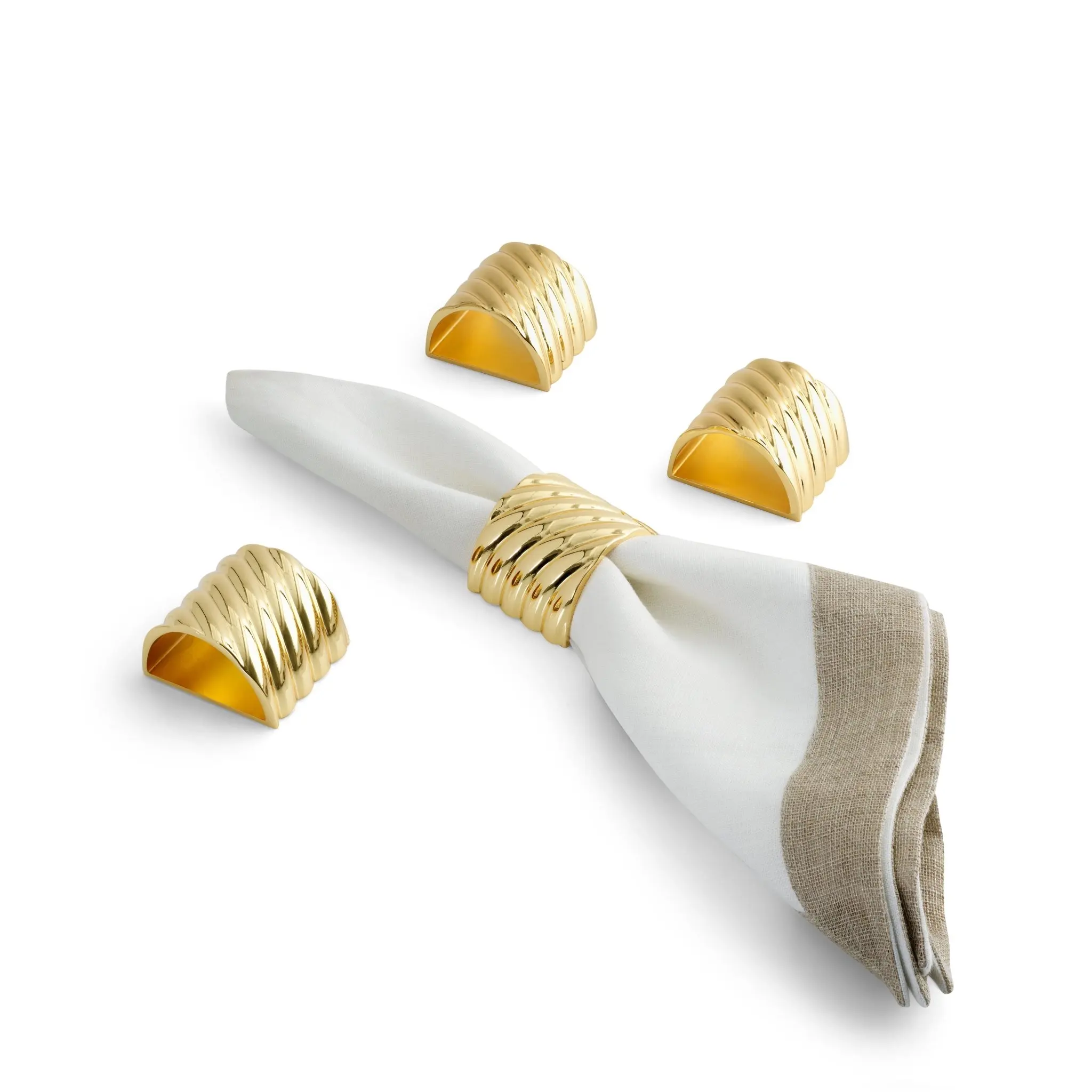 Hotel Ware Metal Napkin Ring Customized Color Handmade Fancy Napkin Ring Event Decorative Inexpensive Metal Napkin Ring