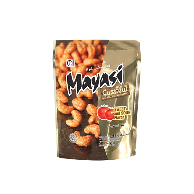 Wholesale High Quality Mayasi Roasted Cashew Snack 35 gr Sweet and Sour Flavor