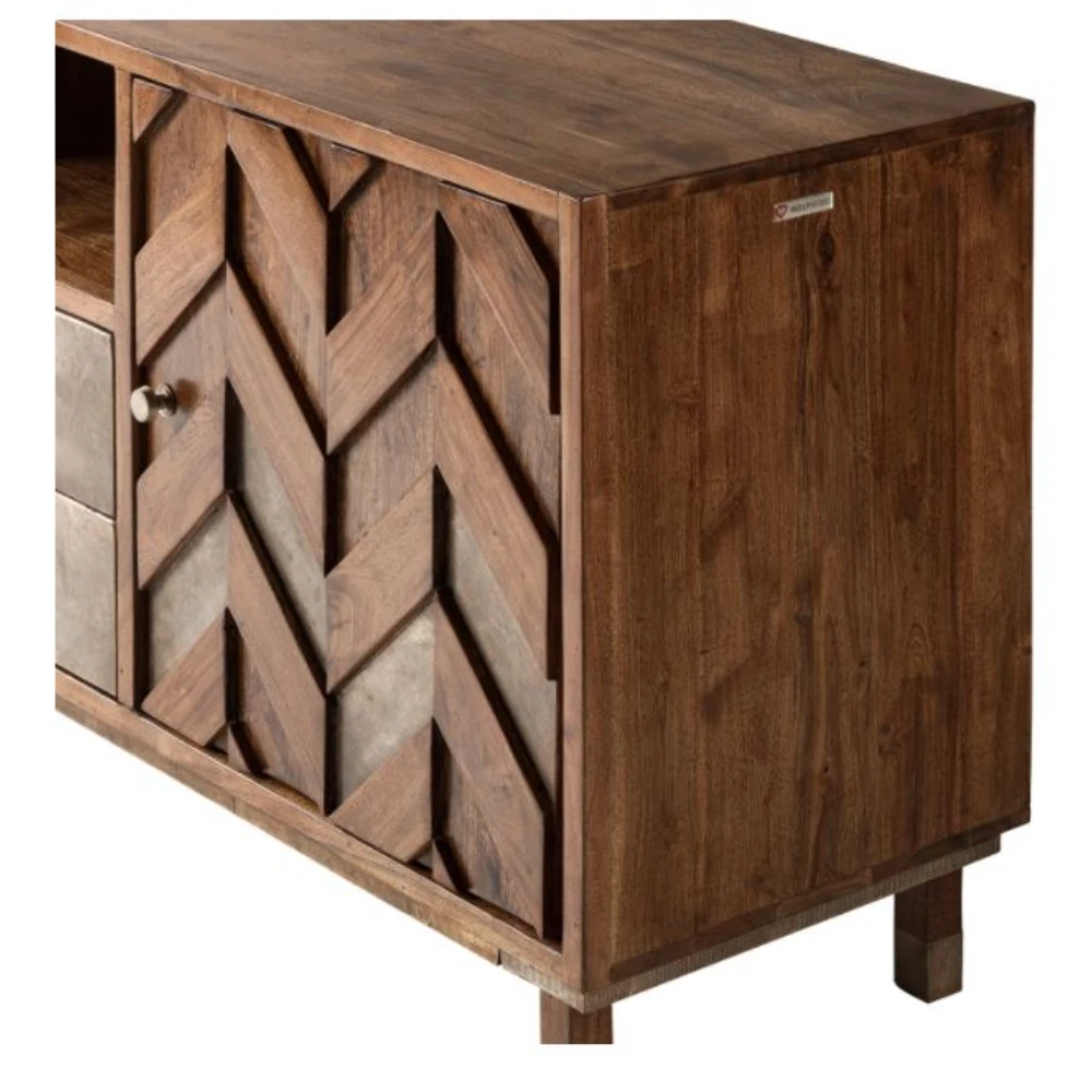 Итальянские шкафы из массива манго для гостиной мебель шкаф с 2 ящиками хранения и домашний декор