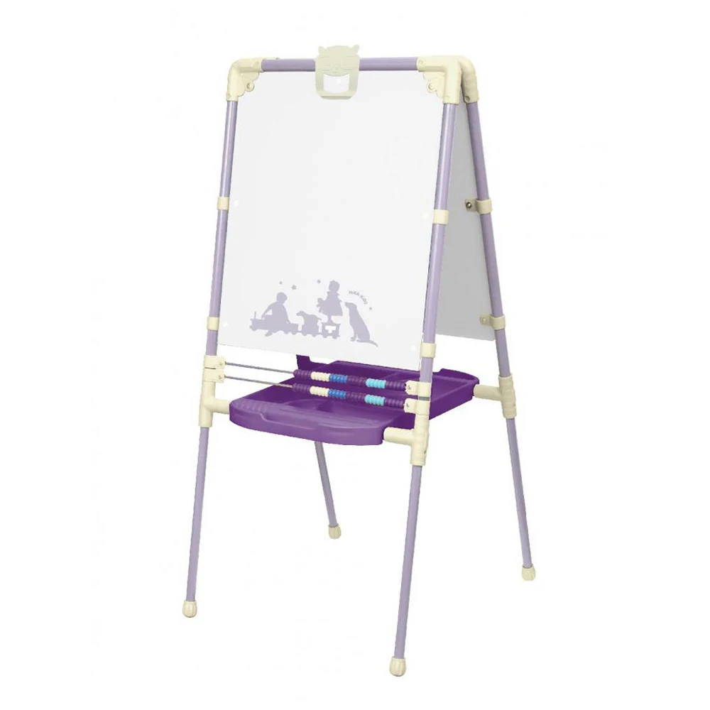 Double-sided kids easel with a Retro style picture (M2R), 2-in-1 chalkboard/whiteboard, buy direct from the manufacturer