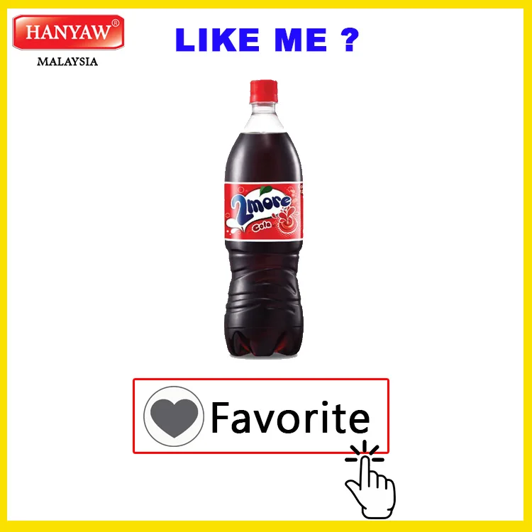 [Malaysia] Fast Shipping + Halal Certified 2 More Sparkling Soda Carbonated Drinks Cola  ( 330 ml x 24 Bottle / Ctn)