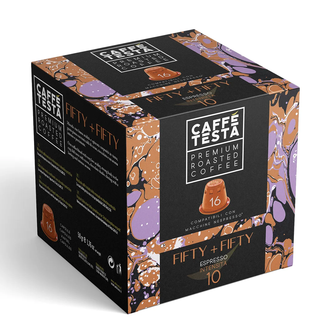 
Nespresso Coffee capsules Fifty+Fifty 50% Arabica, 50% Robusta, Espresso 