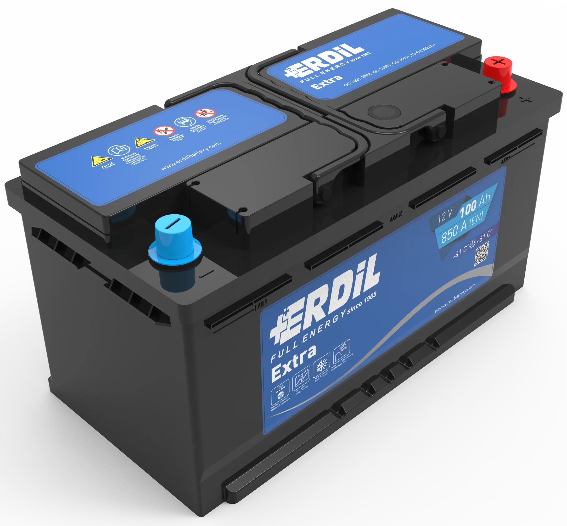 100 Ah Erdil Standard Car Battery