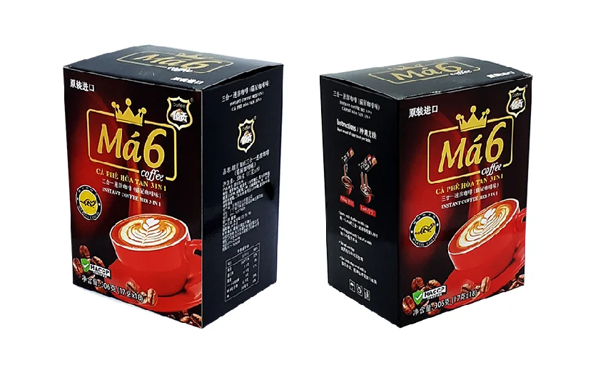 OEM Top Quality Caffeinated Weasel Aroma Sweet Box No Preservatives Ma 6 INSTANT COFFEE 3IN1 From Vietnam