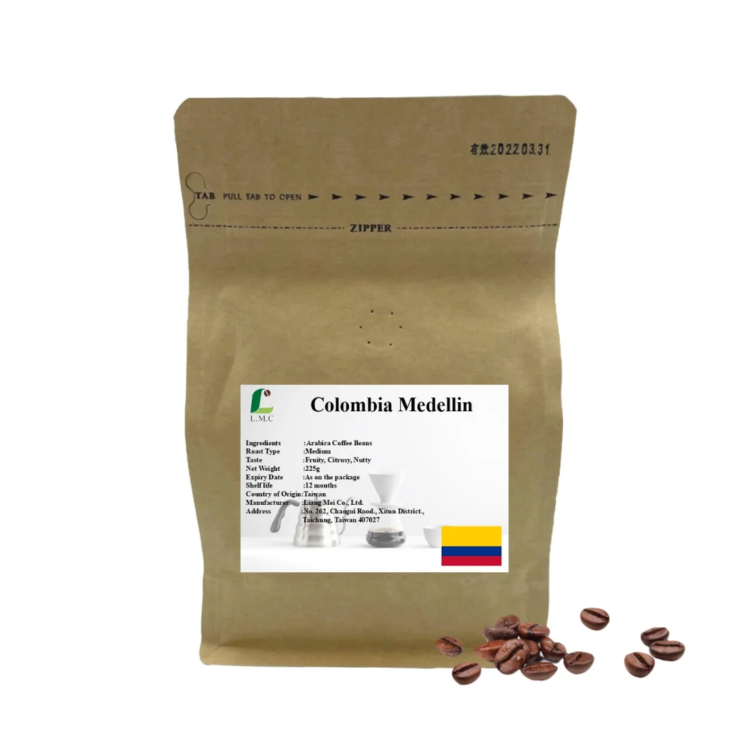 Готовый к отправке LMC, тайваньский поставщик, высококачественные Свежие обжаренные кофейные зерна в Колумбии, оптовая продажа кофе
