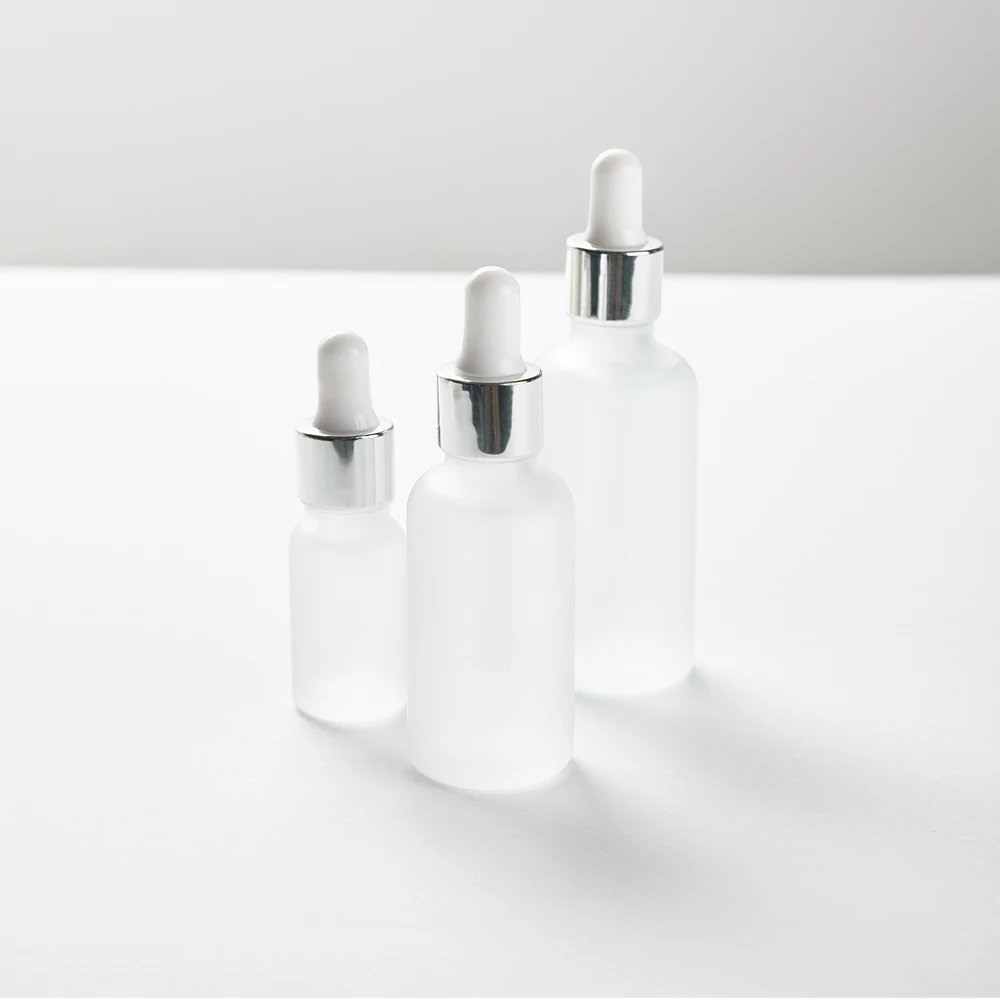private label OEM ODM Korea Tattoo Pigment Color Booster 10ml 30ml Bottle Serum Glass Bottle glass dropper with  pump cap