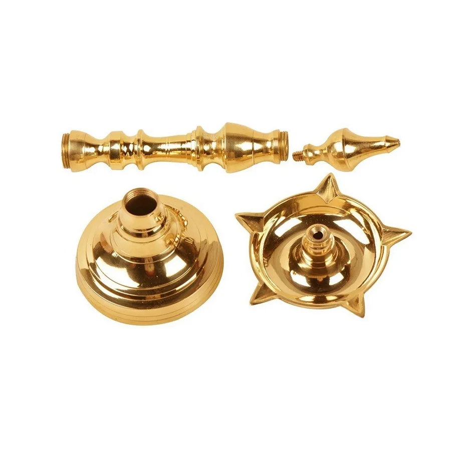 Латунная подставка Diya индийский декор масляная лампа фитиль масла домашний дужки ручной работы Deepak для декора Kerala по лучшей