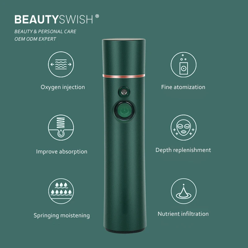 OEM Portable Handheld Facial Oxygen Jet Nano Mister Machine Facial Oxygen Jet Facial Sprayer Essence Spray Device for Home Use