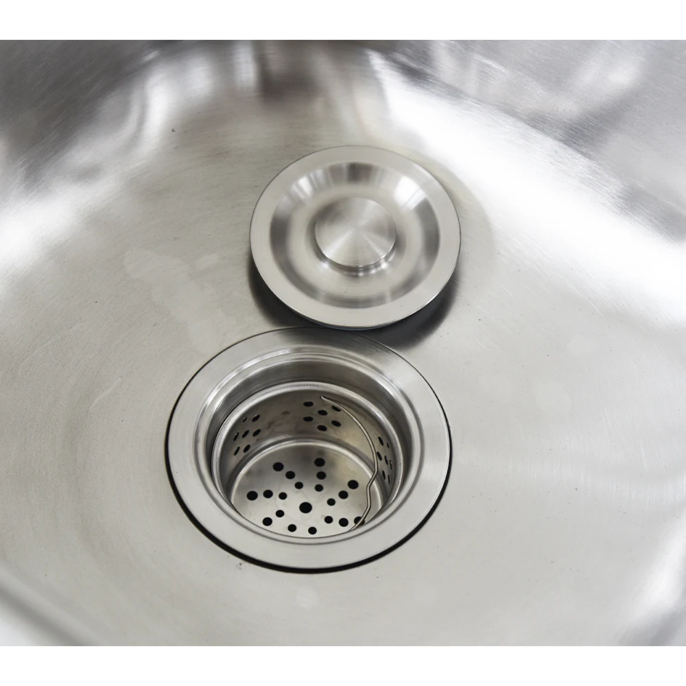 201/304 Stainless Steel Kitchen Sinks Commercial Kitchen Modern Cabinet with Sink & Tabletop & Stove 7 Doors Kitchen Cabinets