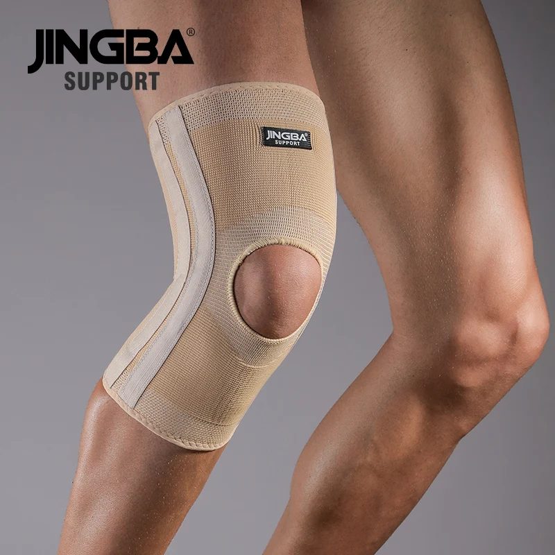 
JINGBA SUPPORT 13610 Elastic knee brace volleyball basketball knee protector Kneepads support rodillera deportiva 