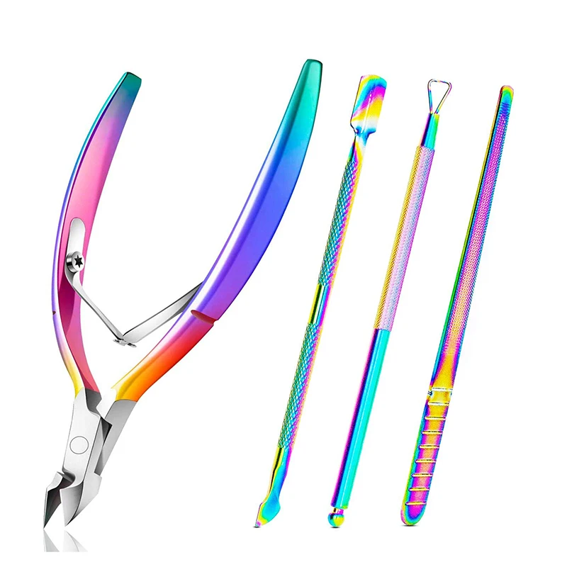 Лидер продаж профессиональные маникюрные инструменты кусачки для кутикулы педикюр Высококачественная стальная ручка инструмент стрижки ногтей q