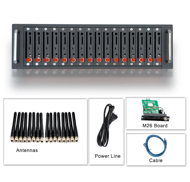  GSM SMS Sending Device 16 Port Bulk Modem with Free