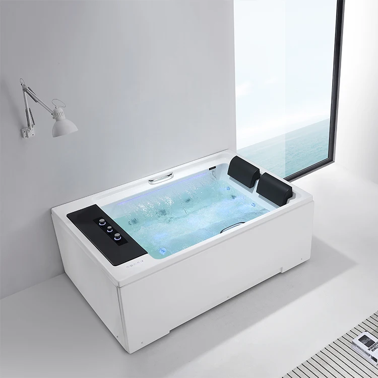 Hygiene Inexpensive overflow spa wooden Apron Tub Manual Massage Bathtub 1700 X 1200