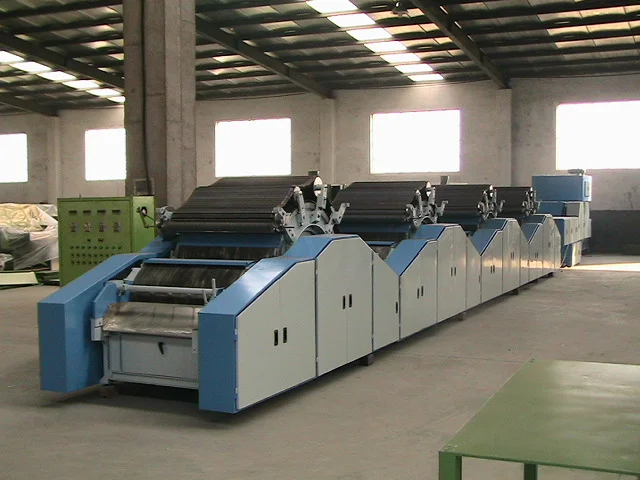 China Yuanquan Fully Automatic Cashmere carding machine Production Line  for Sheep Wool