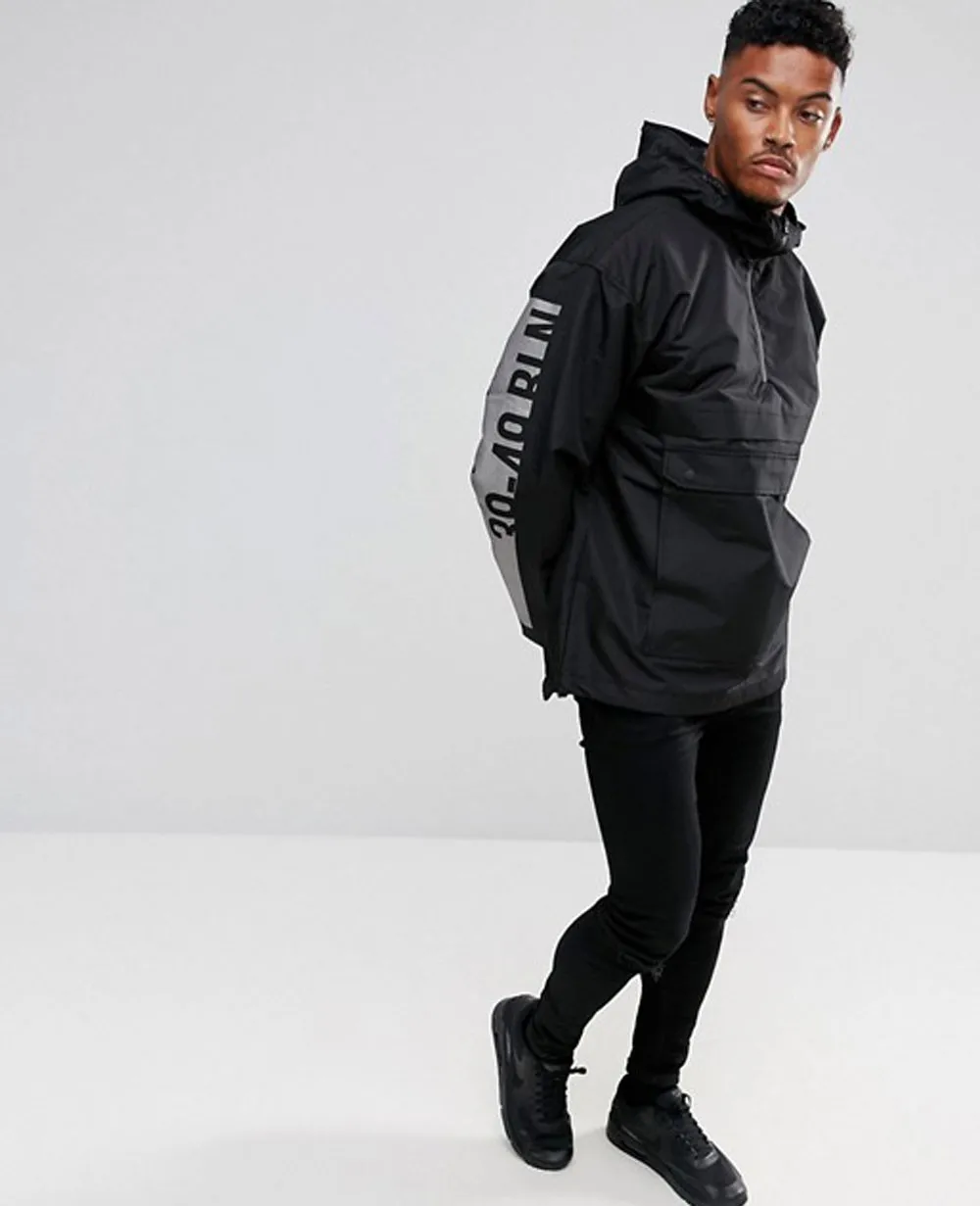 Анорак куртки ретро Мужская водонепроницаемая легкая нейлоновая Беговая ветровка Лоскутная куртка оптовая продажа