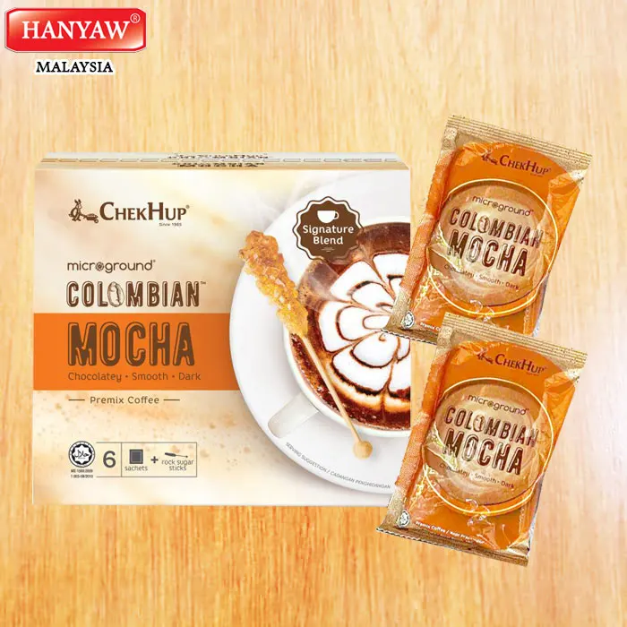 [Малайзия] Быстрая доставка + Halal Сертифицированный CHEK HUP Microground колумбийский мокко (28 г x 6 Саше 12 коробка/коробка)