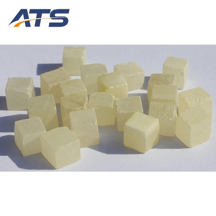 10*10*10mm Zinc Sulfide ZnS Crystal Cutting Pieces for Vacuum Coating