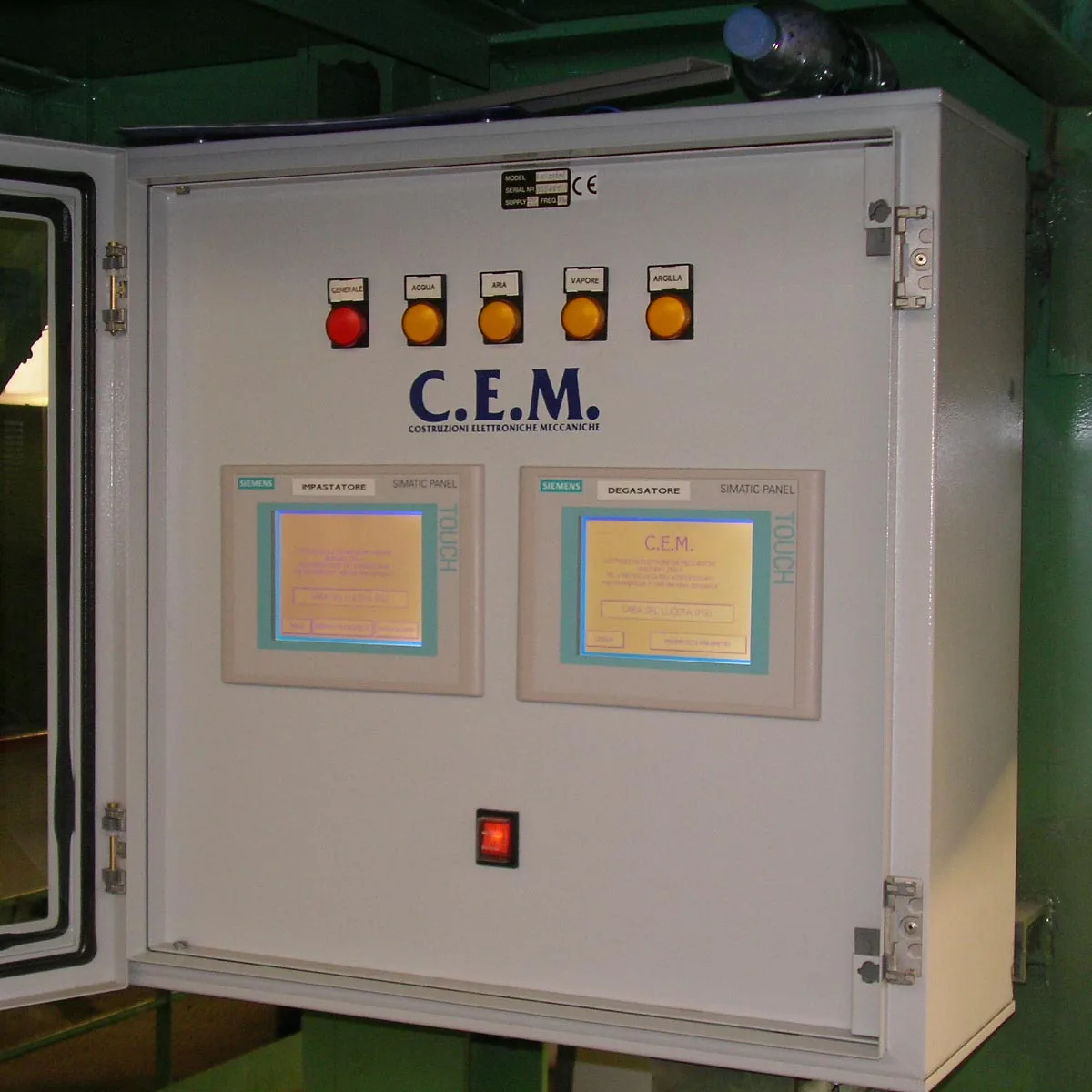 Best top italian quality Clay moisture regulation system with digital touch panel for tile producers