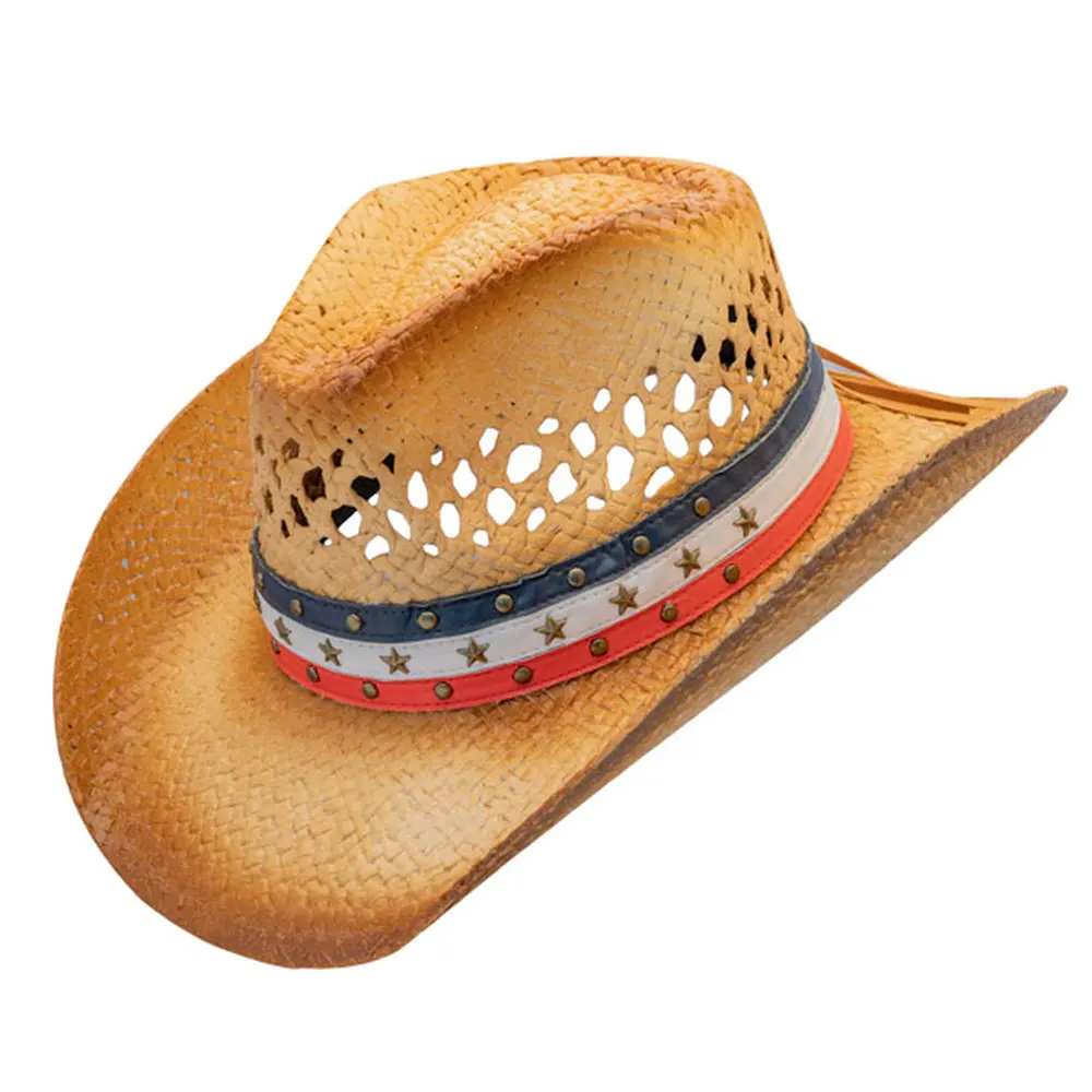 
Cowboy Hats Folding Hat Paper Woven Folding Mexican Cowboy Hats 