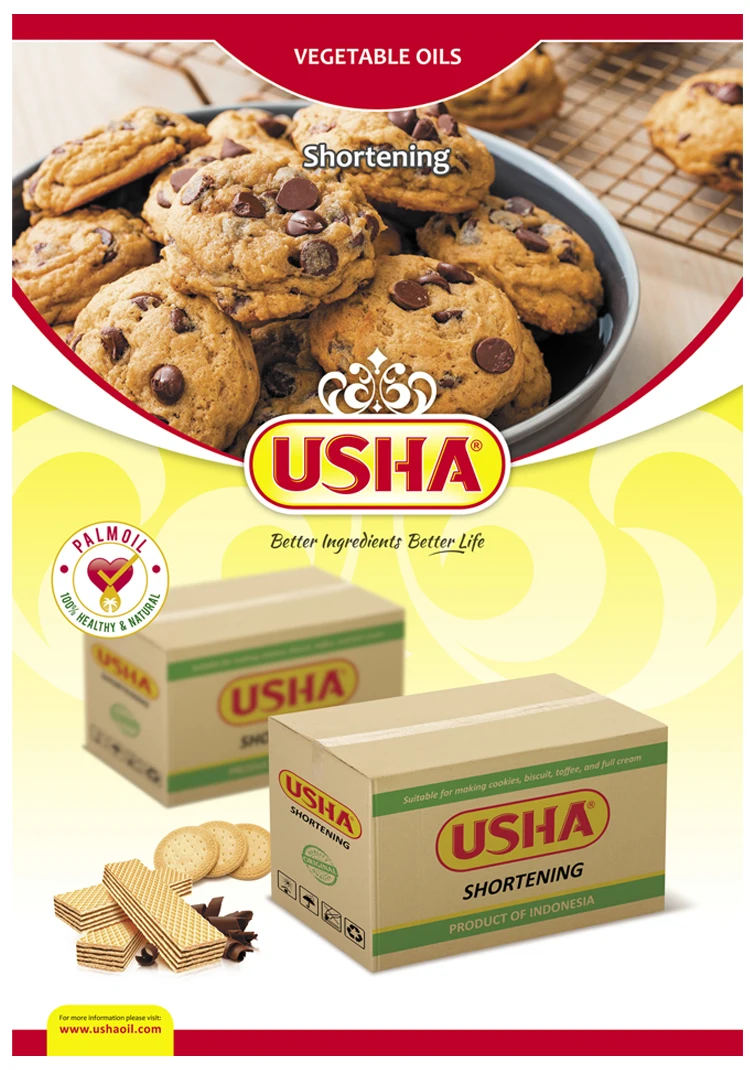 Чистое сокращение овощей/сокращение пальмового масла для хлеба наполнения и печенья из Индонезии