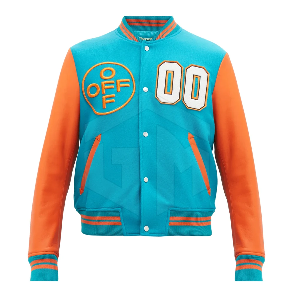 
OEM Вышитые нашивки, мужская бейсбольная куртка Letterman на заказ 