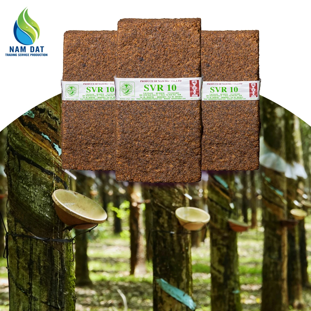 New Surface Friction Multiple Purposes Flexible Natural Material Rubber SVR 10 (TSR 10) With Brown Color