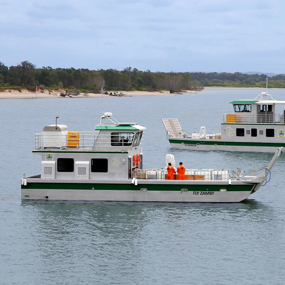 20m strong heavy duty aluminum landing craft barge